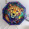 Colorfulanimals Pattern Pattern New Style Umbrella, 1 Piece Automatic Folding Umbrella, Portable Travel Umbrella, Outdoor Umbrella, Birthday Gift