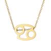 14K Gold-Plated Zodiac Pendant Necklace - Hot Selling Stainless Steel Women's Necklace