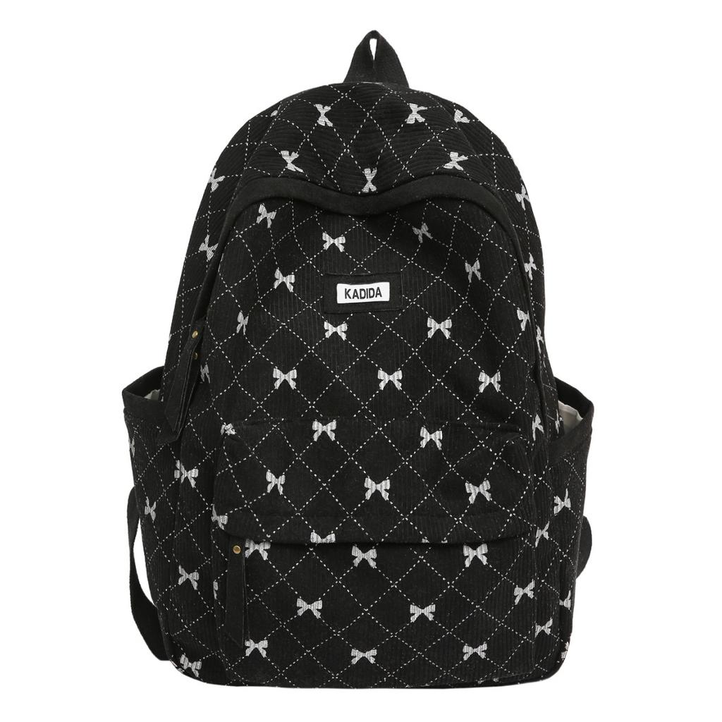 Schoolbag School Bag Junior High School Girl College Student High School Cute Bow Large Capacity Backpack Commuter Travel Backpack