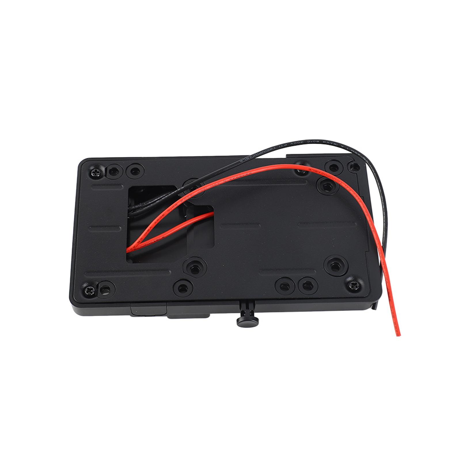 

Back Pack Plate Adapter with D Tap Output for V Mount V Lock Battery Plate for DSLR Camera Camcorder Video Light чёрный