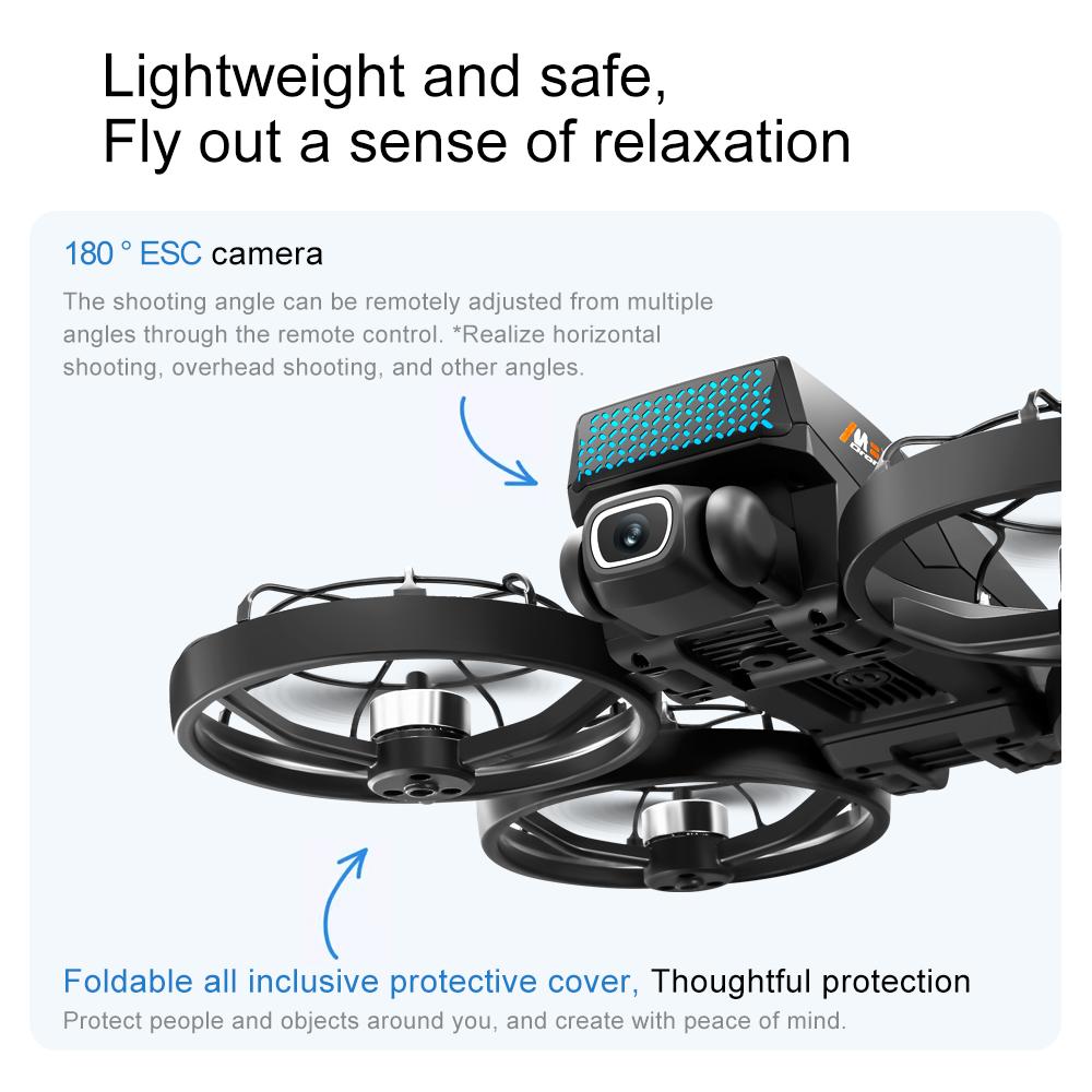 Genuine M8 RC Foldable Drone with Screen Brushless Motor Obstacle Avoidance 8K Profesional HD Dual Camera WIFI Quadcopter Toy