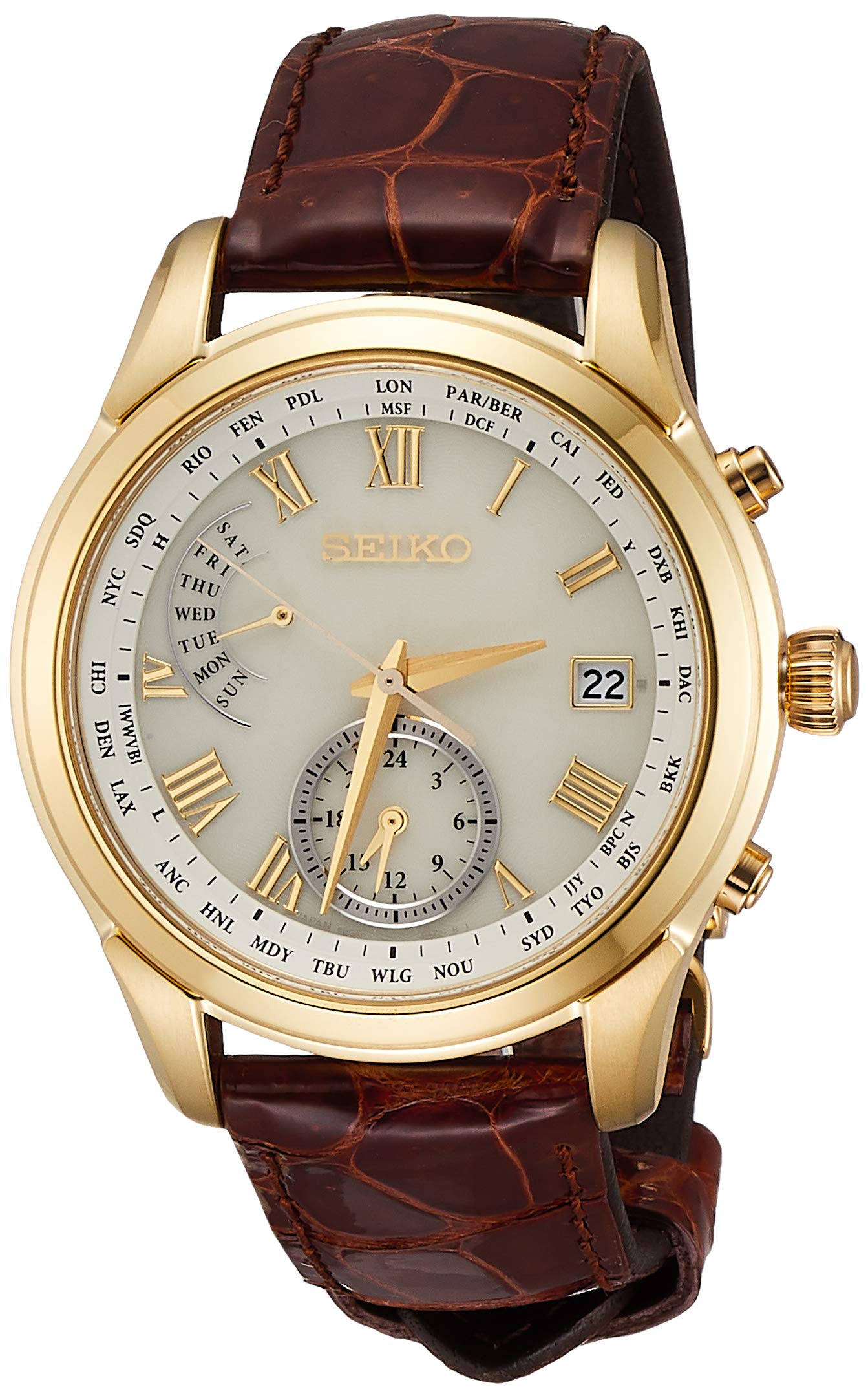 

Seiko Watch Brightz SAGA312 Brown Watch Men s