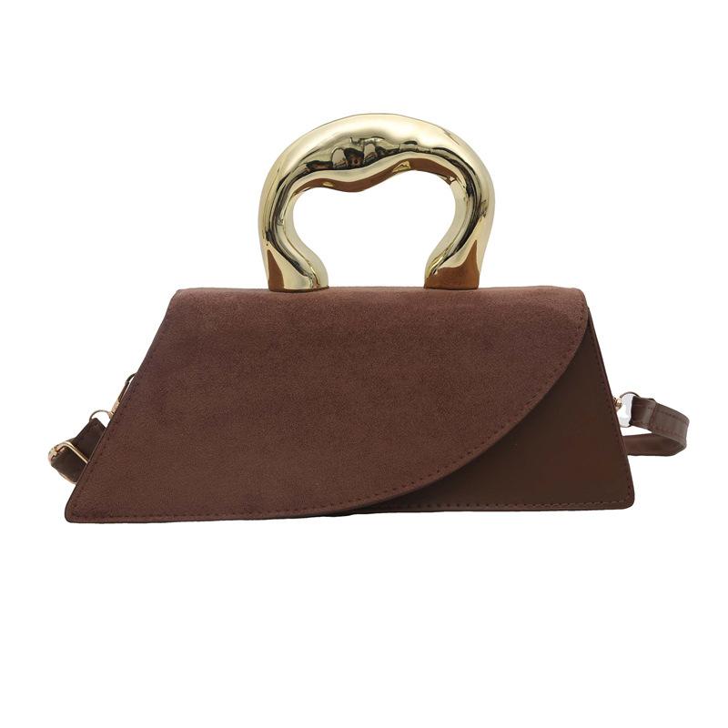 

Новый тренд нишевый дизайн текстура портативная маленькая квадратная сумка модный темперамент элегантная женская повседневная сумка-мессенджер коричневый