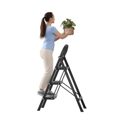 Step Ladder, 3 Step Ladder Folding Step Stool, Multi-Purpose Collapsible Ladder for Home or RV Outdoor Work, Heavy Duty 330 Lbs Load