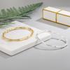 Bracelet Élégant en Bambou Segmenté Réglable - Cadeau 'Monte Pas à Pas' pour Petite Amie ou Meilleure Amie