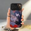 Mr. Masked Fox and the Female Student Phone Case For iPhone17,16,15,14,13,12,11,Pro,MAX White Matte Shockproof Cover