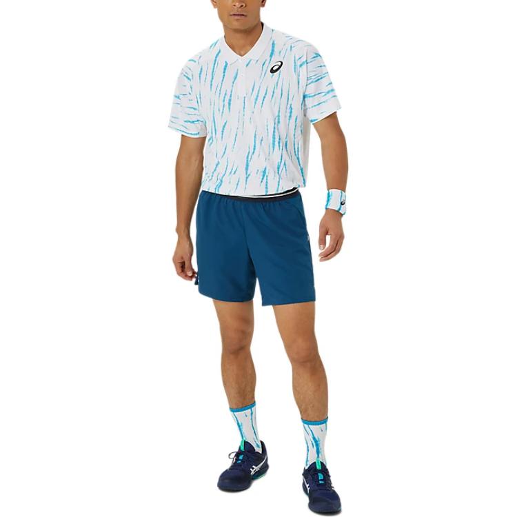 Asics Spiel-Weiches Bequemes Trockenes Tennishemd Herren Oberteile Helles Weiß 2041A303-100