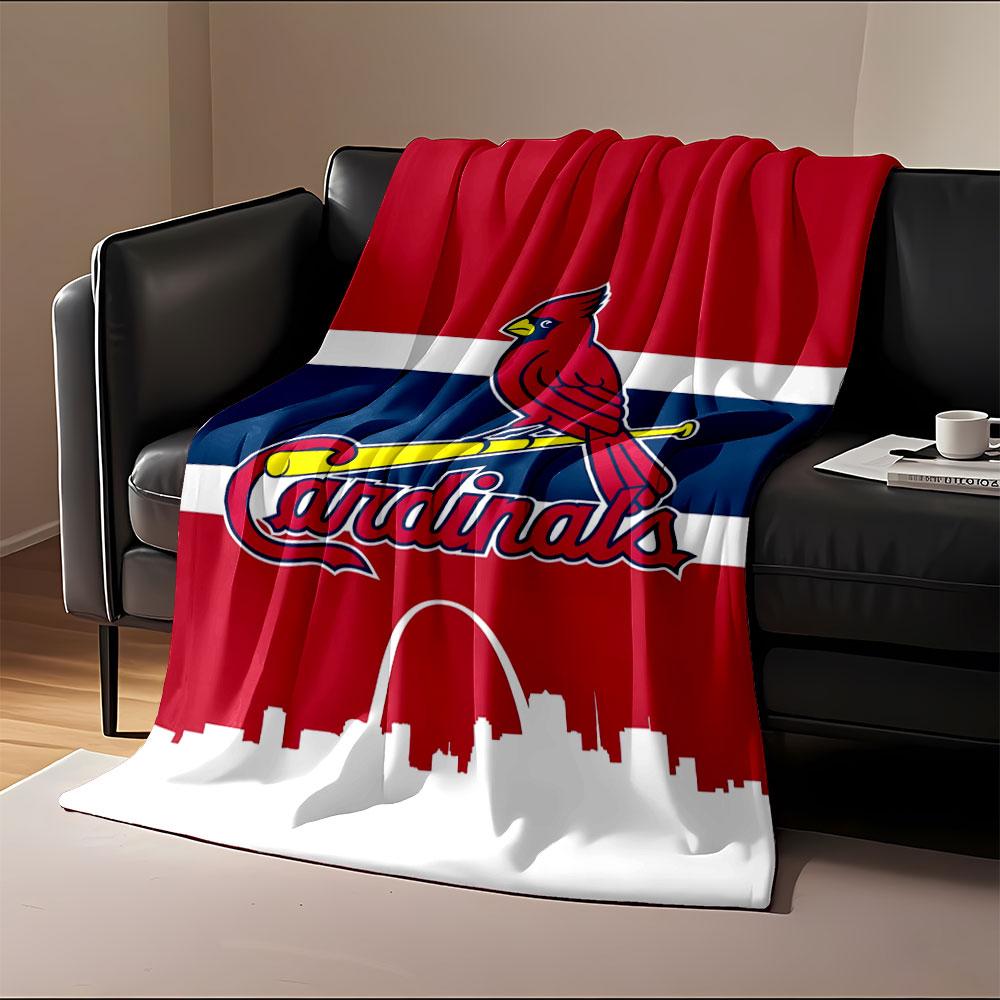 Cardinals Red Bird Logo Blanket Print Blanket Soft and Cozy Perfect for the Living Room Bed Sofa or a Nap,gift