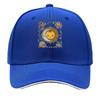 Celestial Sun Moon Face Floral Vintage Boho Art Sandwich Baseball Cap Sun Cap Outdoor Workouts Hat