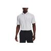 Under Armour Contrast Trim Casual Pullover Short Sleeve Polo Shirt Men Tops White 1377363-100