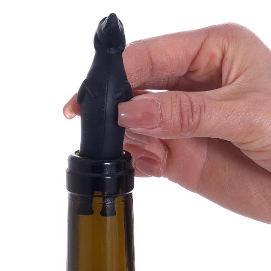 Dachshund Wine Stopper Silicone Bottle Stoppers for Wine Champagne Reusable Sealing Cap Birthday Gifts for Wine Lovers