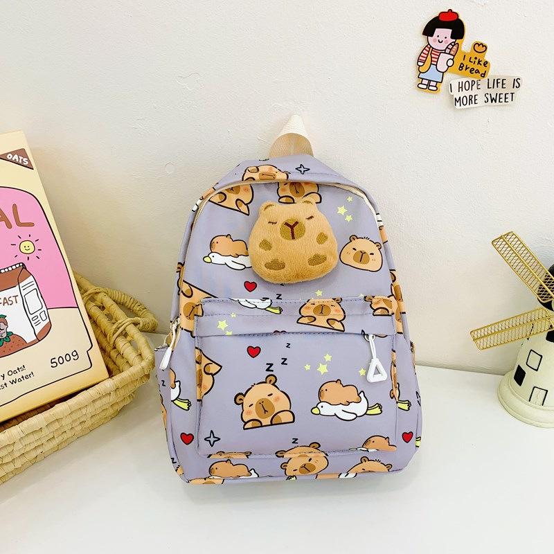 Kapibara children's backpack new cute children's backpack kindergarten boys and girls large-capacity schoolbag