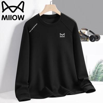 MaoRen Men's Casual Round Neck Long Sleeve T-Shirt