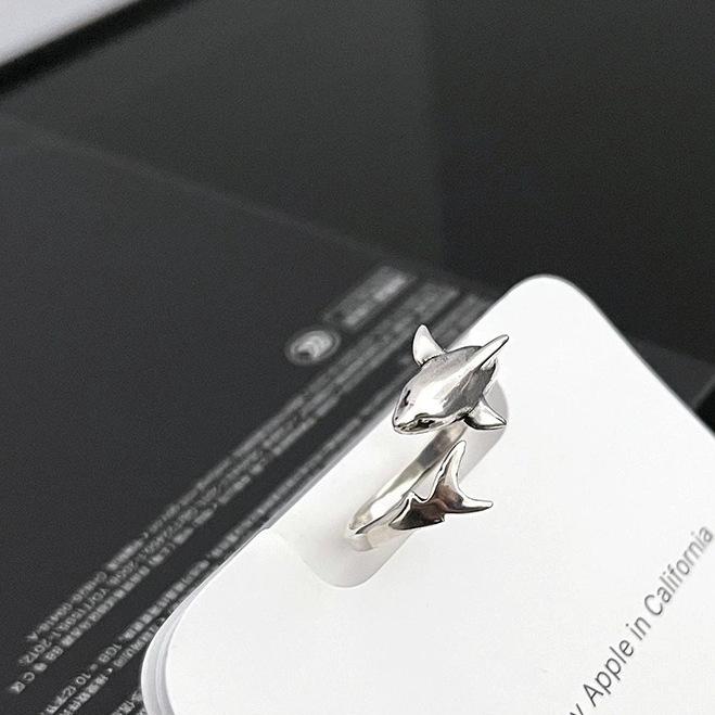 Dominant Shark Stylish Open Finger Ring - Trendy, Creative, High-End Design
