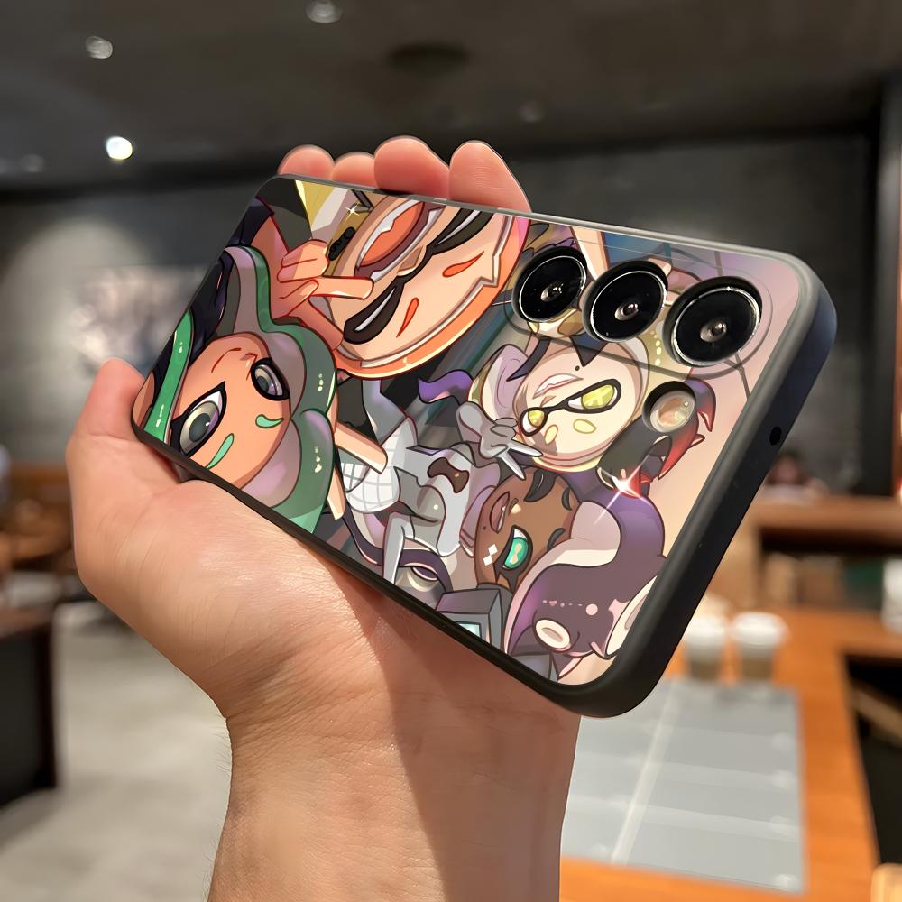 Game S-Splatoon 3 Phone Case For Samsung A56 A36 A26 A16 A15 A25 A35 A55 A14 A34 A24 A54 Black Soft Shell