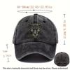 Black Panther Face Baseball Cap Distressed Adjustable Polyester Outdoor Dad Hat Unisex