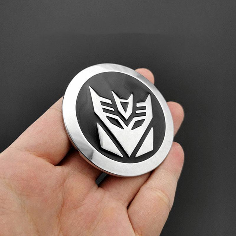 6.5CM 3D Metal For Autobots Styling Logo Car Stickers Emblem Rear Trunk Emblem Badge Modification Decals