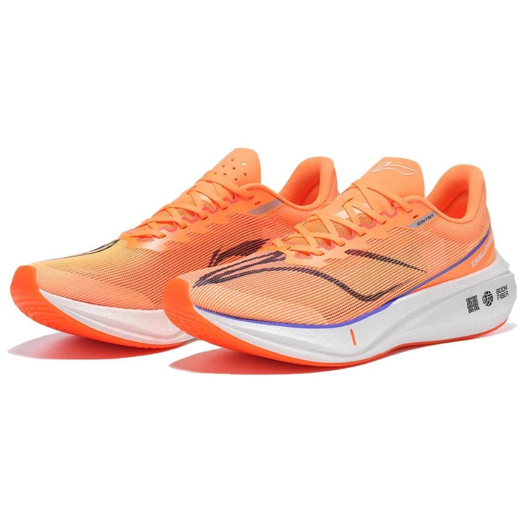 LiNing Feidian 3.0 Challenger Comfortable Versatile Shock Absorbing Low Top Running Shoes Men Sneakers Honeydew-Orange ARMT037-14
