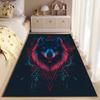 Neon Wolf with Geometric Design Suitable As a Non-slip Mat for the Living Room or Bedroom Sofa