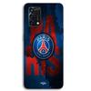Coque - MANIACASE - Oppo A95 - Silicone TPU - Noir - Paris Saint Germain FC Logo