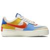 New Nike Air Force 1 Low Shadow Sail Game Royal Rush Orange University Blue Women's CI0919-115