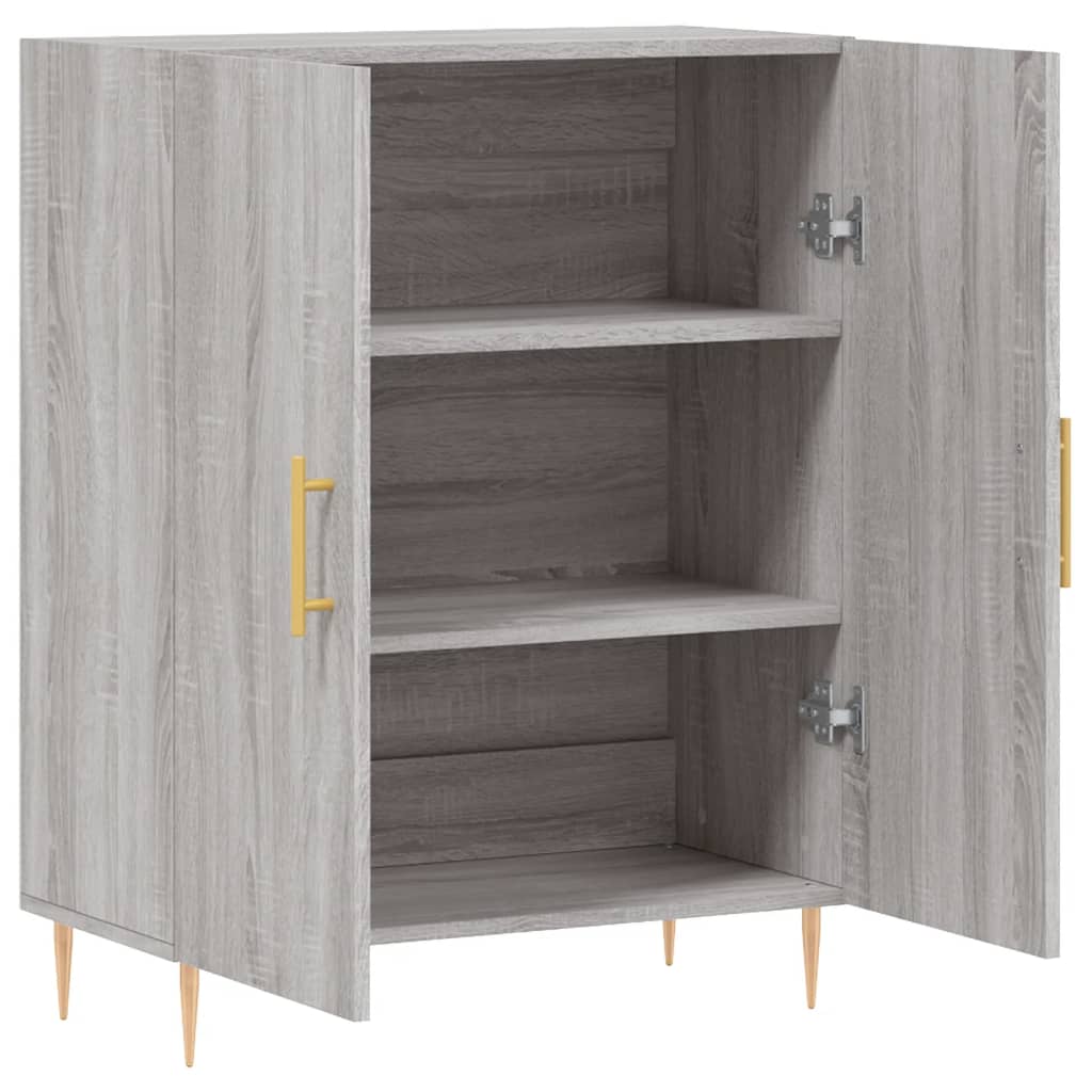 Vidaxl Cabinet, Sonoma Grey Oak, 69.5X34X90Cm, Wood-Based Material