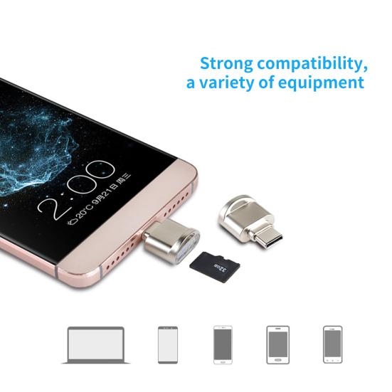 Plug Play Memory Multifunctional Mobile Phone Card Reader OTG3.0 TF Card Reader