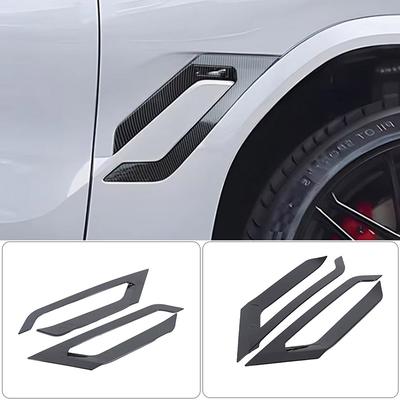 Fibra de carbono ABS/negro Para BMW X6 G06 2020-2026 guardabarros delantero lateral branquia de tiburón cubierta de salida de aire lateral moldura Accesorios para coche