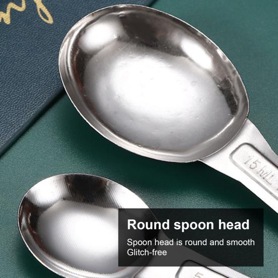 High Quality Double Scale Easy To Clean Lightweight Professional Endurance Individual Tea Coffee Scoop for Restaurant Measuring Teaspoon