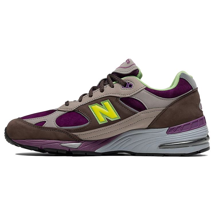 

Stray Rats x New Balance 991 Сделано в Англии Фиолетовый Зеленый Женские Кроссовки Серый W991SRG 36.5