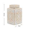 Gold Grain Ceramic Cylinder Tank Airtight Storage Jar General Jar Vase Tissue Box Ceramic Handicraft Ornaments Vintage Bottle