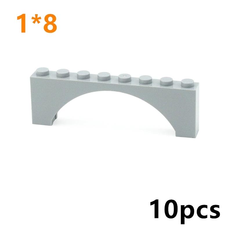 MOC Steine Bogen 1x8x2 Bausteine Kompatibel mit 3308 16577 Zusammenbaubare Teilchen DO-IT-YOURSELF Lernorientiertes Kreatives Spielzeug für