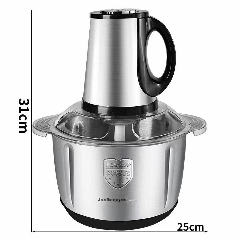 High-Power Stainless Steel Meat Grinder & Food Processor