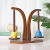 Double Yarn Spindle Rotating Wooden Sewing Yarn Holder Spinner Magnetic Thread Spool Wool Ball Winder For Knitting Sewing Tool