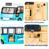 School Bus Toys Cars Die Cast Little Cars City Bus with Sound and Light Up Friction Powered Cars Play Toys Gift for Kids