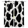 Cow Texture Kitchen Curtains Bedroom Decor Items Curtain Panel Window Curtains for Living Room