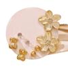 Golden Ladies' Fashion Stud Earrings Set - Trendy, Cold Style, High-End, Simple Design
