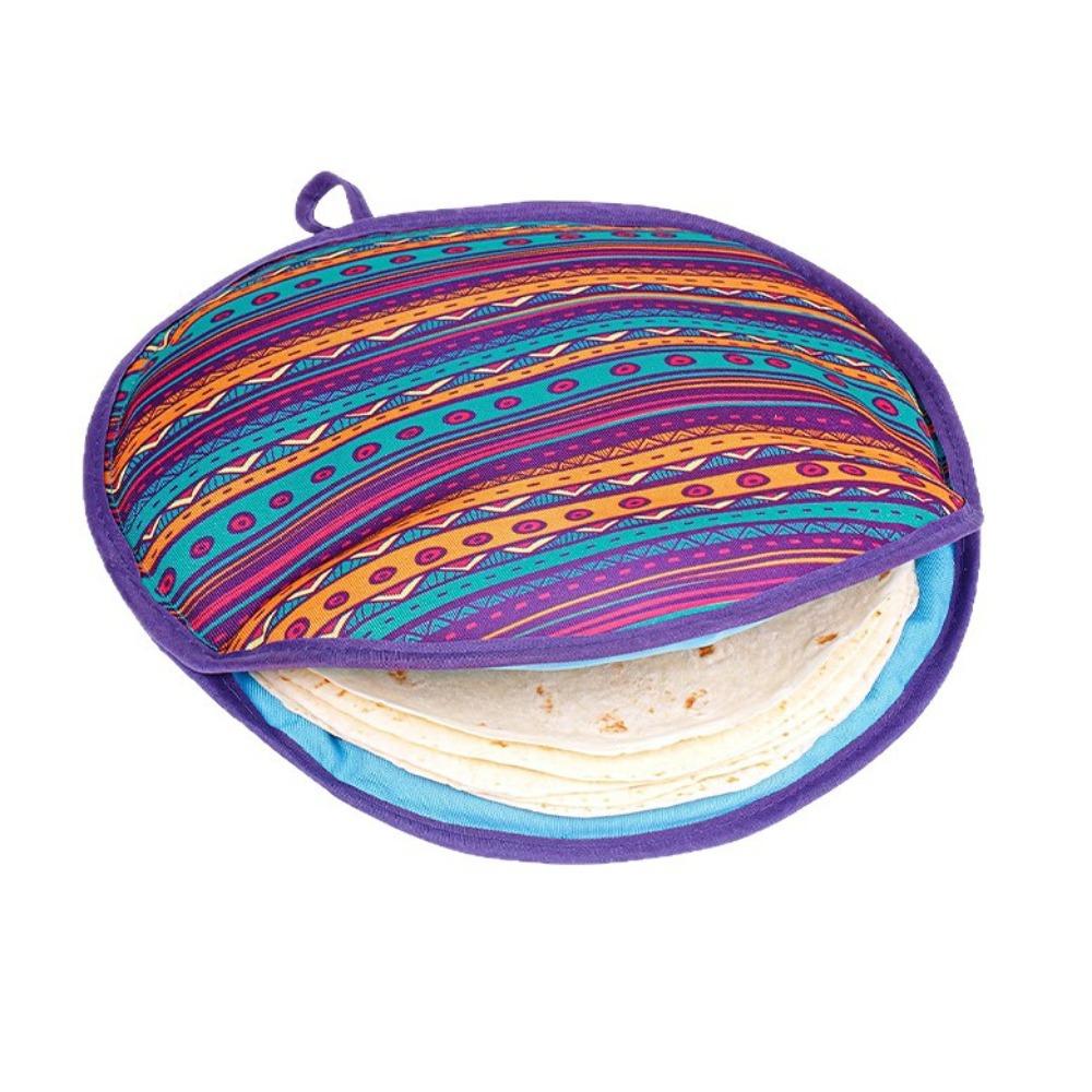 

Microwavable Tortilla Warmer Pouch 12 Inch Insulated Heat Tortilla Keeper Reusable Keeps Warm Tacos Insulated Bag Picnic