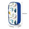 DIY Double-Layer Blue Pencil Case - Multifunctional, Large Capacity for Students and Children