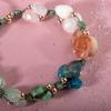 Libra Bracelet Aquamarine, Moonstone, Sunstone, Chrysoprase, Blue Apatite, Rose Quartz, Green Aventurine