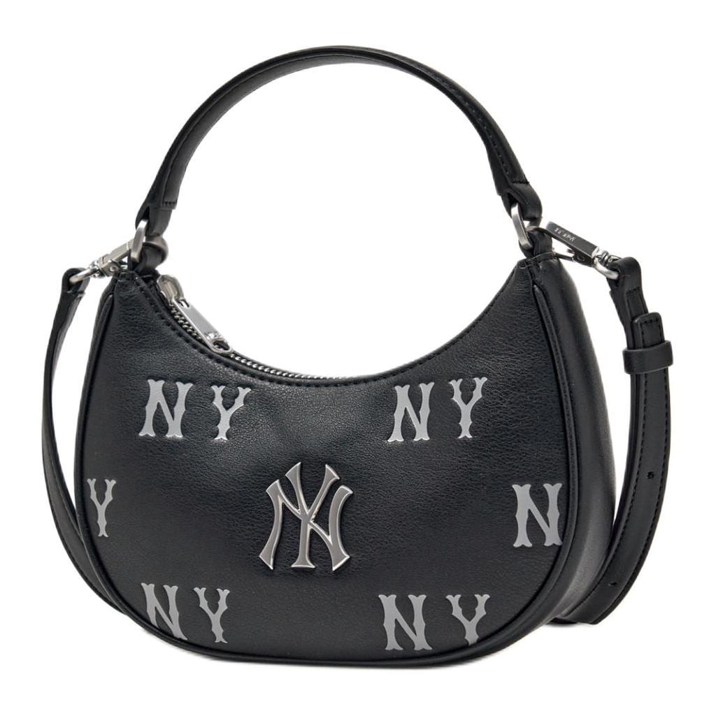 MLB MONOGRAM Pu Handbag Women's Black 3ACRMM16N-50BKS