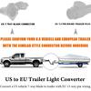 Multifunctional 7 Pin To 13 Pin Trailer Connector Converter for Enhanced Driving Safety Brake And Tail Light Connection