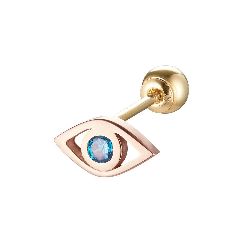 [Dorocy] 14K Quing Quing Wish Collection Evil Eye Piercing (1 piece)
