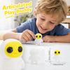 3D Printed Articulated Toy Figurine with Movable Joints for Kids Creative Play - Egg Face Character