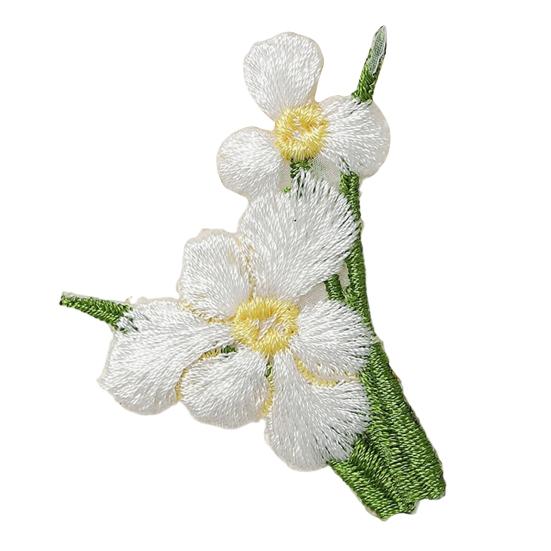 Toppa Ricamata Floreale Termoadesiva da Cucire Toppa Decorativa Applicazione Floreale Ricamata per Jeans Camicie Cappelli Borse Riparazione