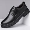 Fashion Autumn Winter English Platform Casual Derby Shoes for Men Fashion Casual New Designer Black Wedding Shoes Male Warm Cotton Shoes