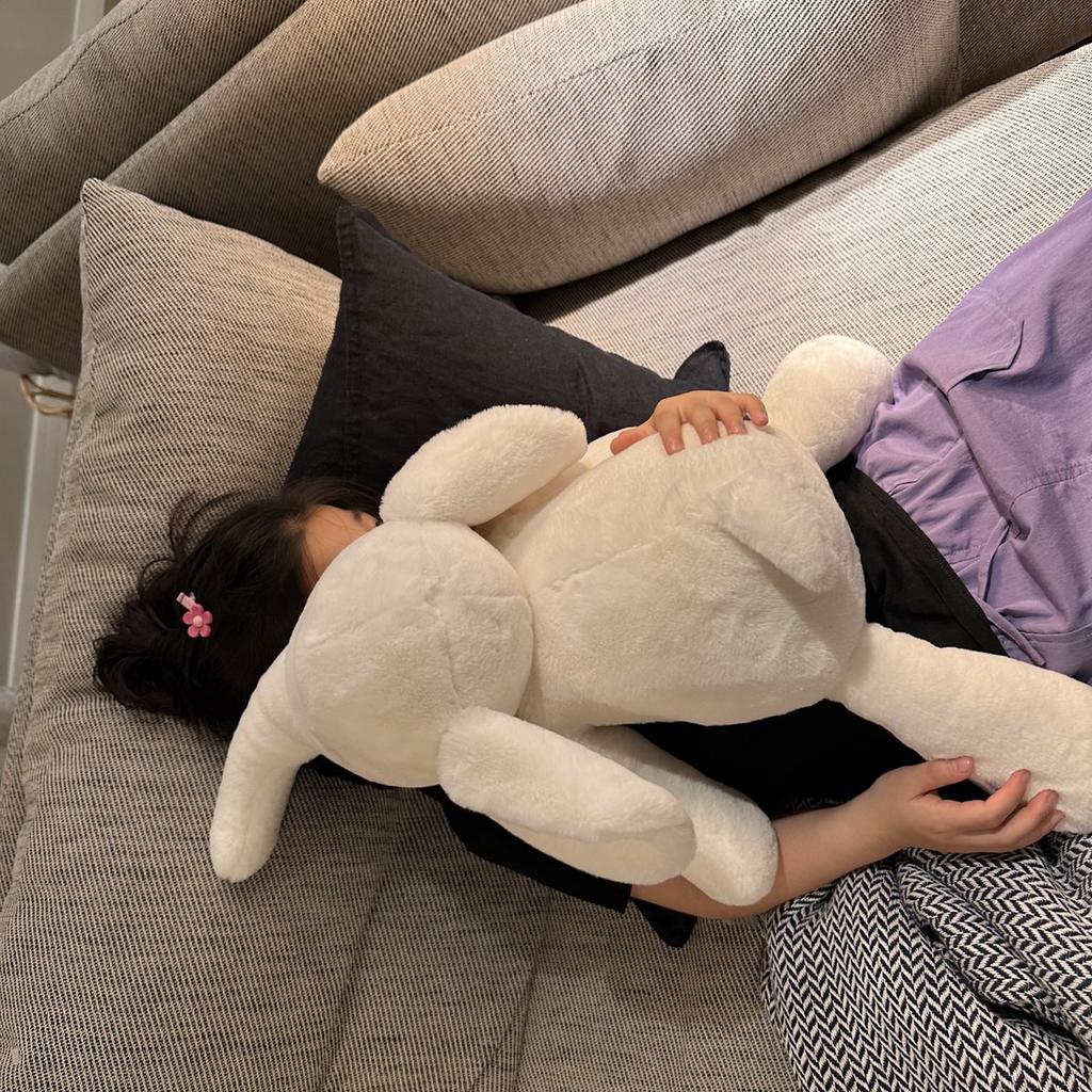 Nordic Style Soft Elephant Doll Rag Doll Soothes Baby Elephant Doll Children'S Companionship Gift Toys Are Smashed
