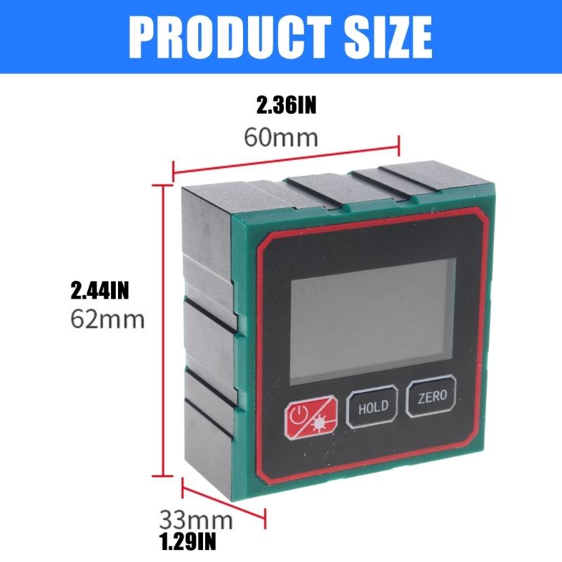 High Accuracy Digital Angles Finder for Accurate Measurements In Woodworking and Construction with Magnetic Base