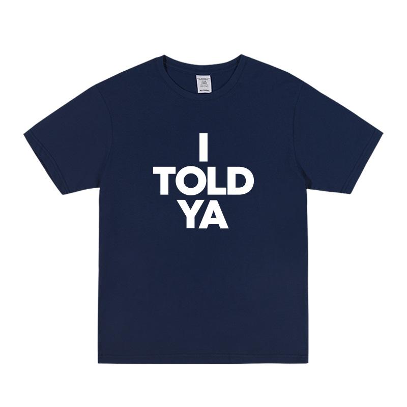 

Футболка с коротким рукавом Challenger Zan Sister Zendaya Same I Told Ya Letter Мужская и женская летняя свободная хлопковая футболка XXXXL