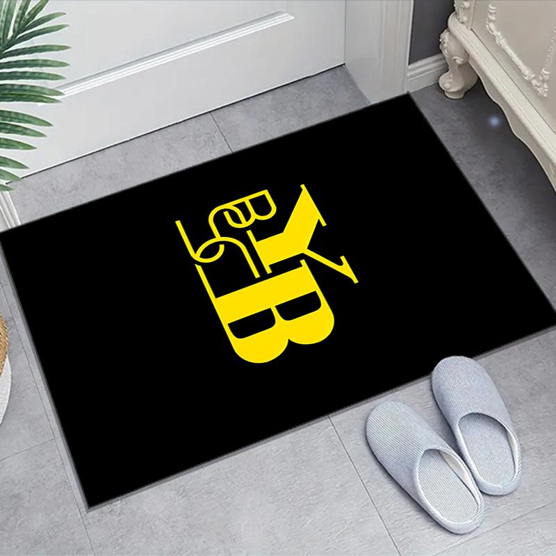 1pc Football Team Design Area Rug - Non-Slip, Soft & Cozy Floor Mat for Living Room, Bedroom, Office - Indoor/Outdoor Decorative Carpet